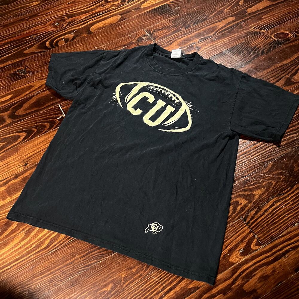 OVB Old Varsity Brand L Collegiate CU Football Graphic Tee Black